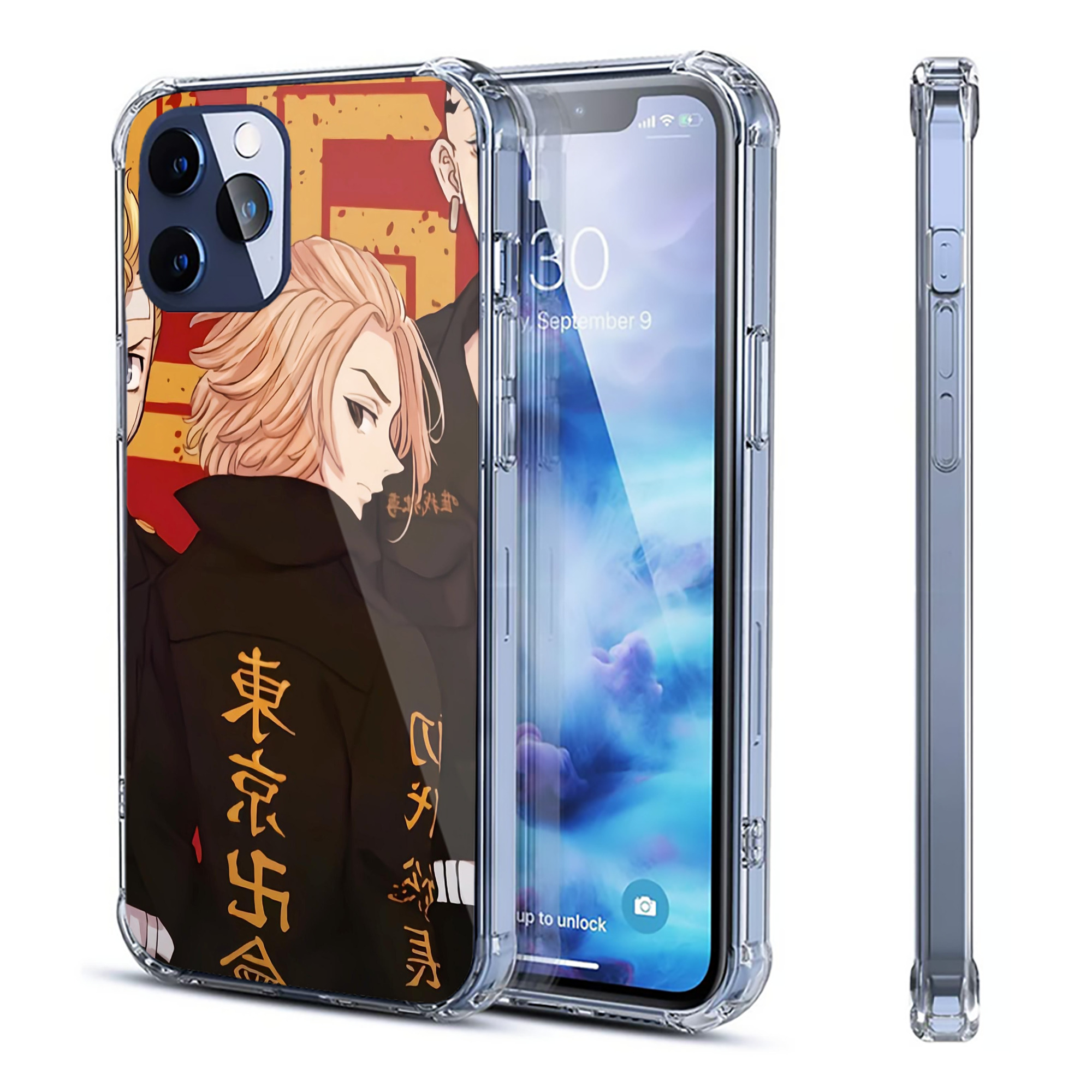 （画像用） 東京リベンジャーズ Tokyo Revengers 【iPhone 12シリーズ対応】透明スマホケース（クリアソフトケース）